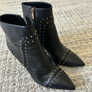 Beautiful Gold Studded Ankle Boots